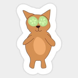 Relaxing cat Sticker